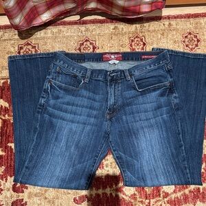 Lucky Brand 221 Original Straight 33x30 Men's Dark Blue Jeans